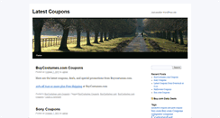 Desktop Screenshot of latestcoupons.com