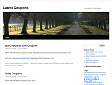 Tablet Screenshot of latestcoupons.com